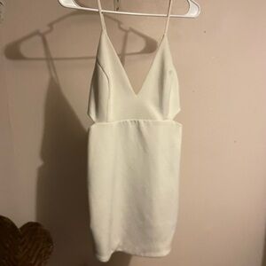 Forever 21 White Sleeveless Sheath Mini Dress